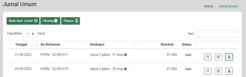 Contoh draft ayat jurnal umum
