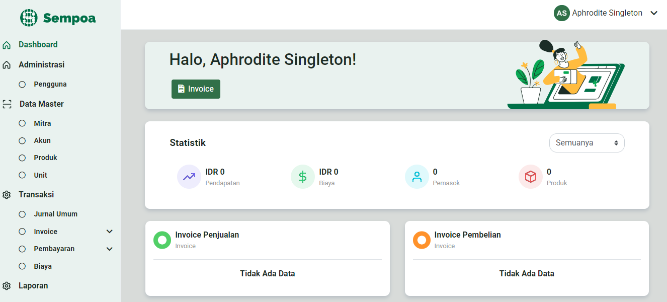 Menu migrasi data